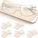 NOVIVON Reading Glasses +2.0 with 6 Cases  Blue Light Blocking Readers for Women & Men, Computer eye glasses, Cheaters