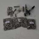 Heavy Duty Grommet Tool Kit of 1/2" 5/16" and 3/8",Multi Size Handheld Eyelet Tool Plier Rivet Press with 900 pcs Silver Grommets for Tarp Leather Fabric