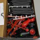 Slot Car Race Track Sets, 2 High-Speed Track Cars, Lap Counter, Birthday Gift for Kids Boys Girls Ages 6 7 8 9 12 (Black)