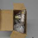 Brass Garden Faucet Splitter, 4-Way Hose Splitter with 4 Extended Metal Handles, Outdoor Hose Divider, Heavy Duty Nickel Plated, GHT 3/4-Inch Heavy Duty Hex Female Inlet and 3/4-Inch Male Outlet