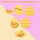 2 x Valentines Day Gift for Kid Classroom, 10 Pcs Dinosaur Egg Pairing Toys, Colored Wooden Puzzles Montessori Toys for Autistic Easter Basket Christmas Stocking Stuffers