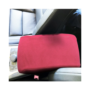 MOEBULB Center Console Lid Armrest Soft Pad Protector Cushion Cover Compatible with 2011-2021 Jeep Grand Cherokee - Pink