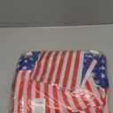 Patriotic Cornhole Stars & Stripes Bean Bags with Drawstring Bag - 6" Bean Bags with 12" Drawstring Bag (Set of 9) - Perfect for Backyard BBQs, Fourth of July Parties, and Other Patriotic Events