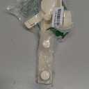 Heavy-Duty Over-Door Clothes Hook Rack, Black, Flat-Top Design, Universal Door Fit (Cream, Extended)