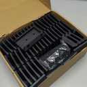 50P Deck Railing Bracket Connectors for 2"x4" (Actual 1.5" x 3.5") Wood Post, Black Wood Post to Handrail Connection, Nylon Deck Railing Hardware for Fence, Balcony, Stair Railings