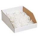 Top Pack Supply Open Top Bin Boxes, 10" x 12" x 4 1/2", White (Pack of 25)
