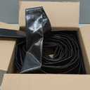 2 inches x 50 FT Heavy-Duty PVC Swimming Pool Backwash Hose, Reinforced Discharge Hose with Clamp for Swimming Pools, Black