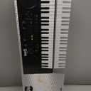 RockJam 49 Key Keyboard Piano,Sheet Music Stand, Piano Note Stickers & Simply Piano Lessons (Black)