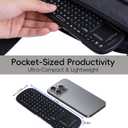 iPazzPort Dual Mode Mini Wireless Keyboard with Touchpad, Bluetooth & 2.4GHz Dual Mode Handheld Remote Controller, Portable Keyboard for Smart TV, Android TV Box, PC, HTPC, Projector
