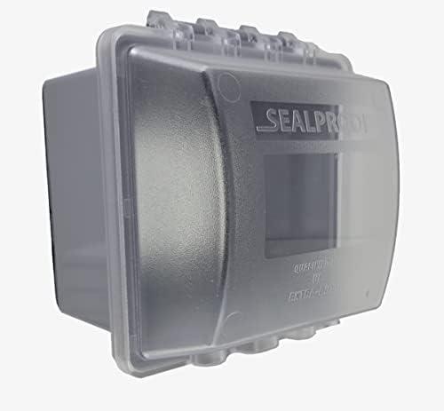 Sealproof 2-Gang Extra Deep in Use Outdoor Outlet Cover | Weatherproof, Lockable, UL Extra Duty Compliant, 45 Configurations
