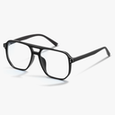 livho Blue Light Blocking Glasses, Fashion Fake Oversized Aviator Vintage Glasses, Retro Pilot Computer Glasses for Women/Men
