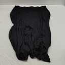 Yincro Womens Maxi Skirt Casual Flowy Elastic High Waist Long Skirts with Pockets (Black, 2XL)