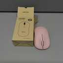 TECKNET Wireless Mouse for Laptop, 2.4G Silent Computer Mouse Quiet Click with 5 DPI Levels,Contoured Grip,Small Portable 30 Months Battery Cordless Mice for PC, Chromebook, Mac - Pink