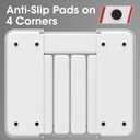 Aujen Silverware Organizer - Expandable Kitchen Drawer Organizer, Adjustable Utensil Organizer, Cutlery Tray for Forks, Knives, Multipurpose Kitchen Organizers and Storage Solution, White, Medium