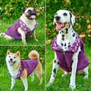 Tuff Pupper Reversible Fleece Sweater Vest for Dogs | Lightweight Comfortable Insulated Jacket | Front Zip Closure | Machine Washable | Built-in Leash Hole | Sizes for All Breeds (Small, Purple)