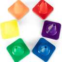 Champion Sports High Visibility Flexible Vinyl Cones for Sports Training, Agility Drills, Field & Gym Marking Sets