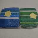 Sloosh Inflatable Pool Floats Chairs Adults, 2 Packs Floating Noodle Chair with Stripes Design Soft Fabric Covered with Sling for Swimming Pool Water Chair Pool Lounger Party Floaties