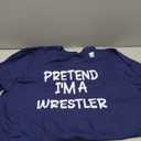 Pretend I'm a Wrestler Lazy Last Minute Halloween Costume T-Shirt , Size 2 XL