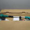 Electric Weed Wacker 21V String Trimmer with 2 Li-ion Battery 1 Charger and NO 16 Cutting Blades Weed Wacker for Lawn Yard Garden Bush Trimming & Pruning (Light Lake Green)