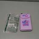 Disney Stitch Crossbody Bag for Girls, Phone Bag with Card Slots Adjustable Strap Stitch Gifts (Pink)