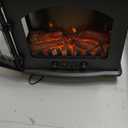 Freestanding Electric Fireplace Heater,Portable Infrared Fireplace Stove with 4 Types of 3D Realistic Flame Effects,Adjustable Temperature Compact Indoor Space Heater,Timer&Remote,22".