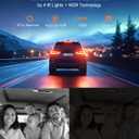 4K 3 Channel Dash Cam Front and Rear,4K+2.5K+1080P Dash Camera for Cars Inside,3.2" Screen Dash Camera for Cars, WiFi APP Control,4 IR Night Vision, G-Sensor, 24H Parking Mode, 64GB SD Card Included
