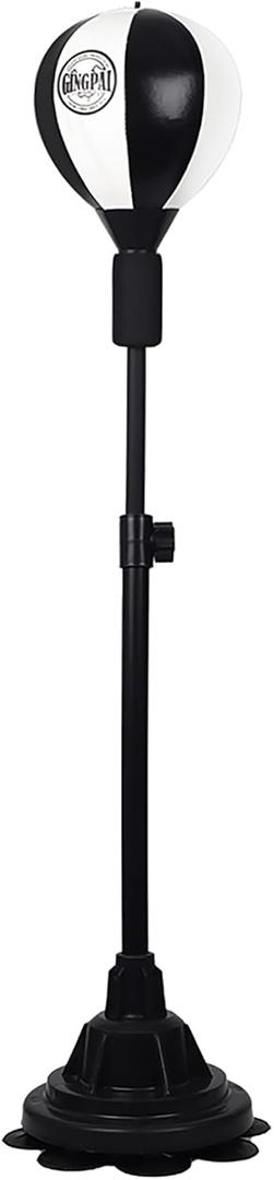 Boxing Punching Bag with Stand for Adults Kids& Teen,Adjustable Height Speed Bags for Boxing Bottom with Suction Cup for MMA Kickboxing Karate Taekwondo (Black And White Color)
