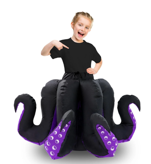 Inflatable Costumes for Kids Octopus Halloween Costume Girls Funny Octopus Blow Up, Small