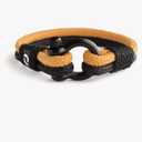 Mens Rope Bracelet - Stainless Steel Black Shackle, Extremely Durable and Scratch Resistant Waterproof Paracord, Handmade, Nautical Wristband for Men