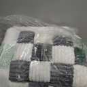 Soulbond Dog Bed for Car Back Seat Soft Plush Backseat Pet Bed Mat Non-Slip Travel Pet Mat, Fuzzy Plaid Dog Seat Cover, Fit for Backseat Extenders and Trucks SUVs (Gray and White, 54" x 24.8")