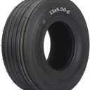 GICOOL 13x5.00-6 Tubeless Lawn Mower Tire, Riding Lawnmower Straight Rib Tread, 4 Ply