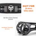 25.4 Bike Handlebar - 30mm, 55mm, 70mm, 90mm,120mm Riser Handlebar - 620mm Aluminium Alloy Mountain Bike Bicycle Handlebars (25.4-70mm Rise)