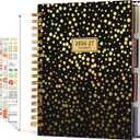 AIMPEAK 2026-2027 Large Planner, 18-Month Calendar Planners 2026-2027, 8"10", Jan. 2026 - Jun. 2027, Spiral Bound with Stickers, Gift Box & Dividers, Polka Dot Cover