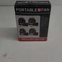 10400mAh Solar fan with LED Lantern, Camping Fan with Solar Panel, 7W Rechargeable Solar Powered Fan for Outside, Quiet Battery Operated Tent for Picnic, Barbecue, Fishing, Travel (Yellow)