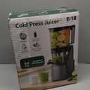 EanOruus 3-in-1 Masticating Juicer, Perfect for Juice, Nut Milk & Sorbet, Slow Cold Press with 6.5" Extra Wide Feed Chute, 100oz Large Capacity, Premium Gray