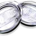 20oz Skinny Tumbler Replacement Lids 2 Pack,Spill Proof Splash Resistant Silicone Sliding Covers,Straw Friendly, BPA Free