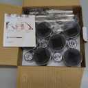 GIGALUMI Solar Pathway Lights, Stainless Steel IP44 Waterproof Auto On/Off Outdoor LED Solar Landscape Lights for Garden, Yard, Patio, Path and Walkway(12 Pack, Warm White)