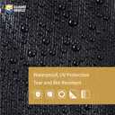 GUARD SHIELD Tarps Heavy Duty Waterproof 30x30 Feet Black Poly Tarp Cover Outdoor Thick UV Resistant Tarpaulin with Grommets 10mil