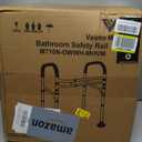 Vaunn Medical Deluxe Adjustable and Foldable Toilet Safety Frame, Bathroom Handrail Assist Grab Bar Handle