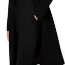 Halston Women's Long Collarless Suiting Jacket 12