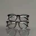 IBOANN Chic & Comfy Blue Light Glasses for Women - 3-Pack Round Frames, Screen-Ready Style with UV Protection Coating (*A1 Light Black & Leopard & Transparent)