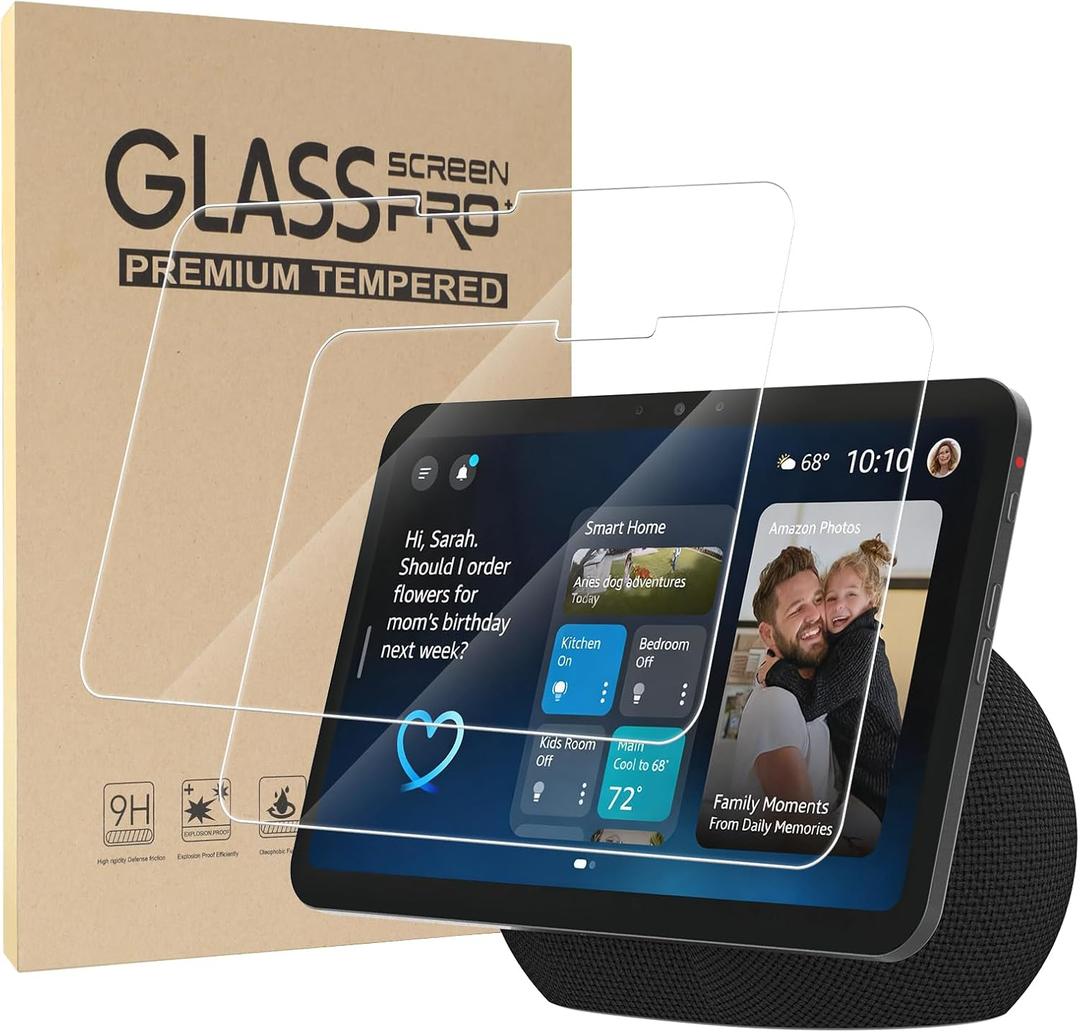 Hianjoo 2-Pack Screen Protector Compatible with Echo Show 11 (2025 release), Tempered Glass [HD Clarity] [9 Hardness] [Anti-Scratch] [Easy Installation]
