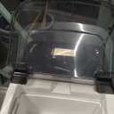 Nugget Ice Maker Countertop with Handle, Ready in 6 Mins, 34lbs Per Day, Removable Top Cover, Auto-Cleaning, Portable Sonic Ice Maker with Basket and Scoop, for Home/Party/RV/Camping (Black) 