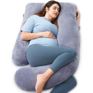 Amazon.com: Momcozy Pregnancy Pillows for Sleeping, U Shaped Full Body Maternity Pillow with Removable Cover - Support for Back, Legs, Belly, HIPS for Pregnant Women, 57 Inch Pregnancy Pillow for Women, Grey : Home & Kitchen