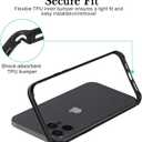New Aluminum Frame Metal Bumper Frame Slim Hard Case Cover for iPhone13 Pro Max, Metal Frame Armor with Soft Inner Bumper, Raised Edge Protection (Black, for 6.7" iPhone 13 Pro Max)