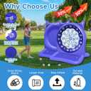 47 Inch Large Inflatable Pool Toys Games with 12 Balls Swimming Pool Dart Board Water Game for Adults Teens Pool Backyard Beach Outdoor Summer Water Toys Gifts for Kids Ages 3-12 Boys Girls, Blue