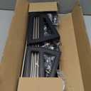 Wall Mounted Shoe Rack, 3 Pack Wall Shoe Rack Holds 6 pairs of shoes with Sticky Adhesive Strips, shoe organizer Space Saving Slim Organizer Racks Wall Mount Shoe Storage for Camper shoe hanger Black