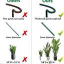 TCBWFY 14" Dx32 H Plant Supports Stakes for Large Heavy Plants,10Pack Peony Supports,Heavy Duty 5mm Wire Peony Cages,Interlock Garden Supports Ring Border Support,Plant Support Cage for Rose Flower