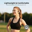 2026 Bone Conduction Headphones, Bluetooth 6.0 Open Ear HeadphonesWireless Sports Earphones IPX5 Waterproof, 10H Long Battery Life Playtime for RunningCyclingGym (Gray-Black)