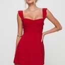 Princess Polly Women's Landon Mini Dress Red, Size: 4